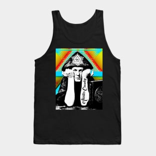 Aleister Crowley Psychedelic Art Print Design Tank Top